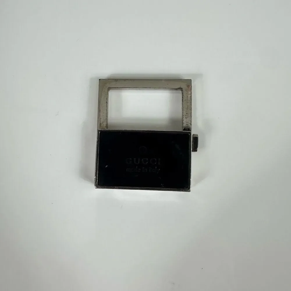 Gucci Silver‎ Tone Bag Charm Key Ring